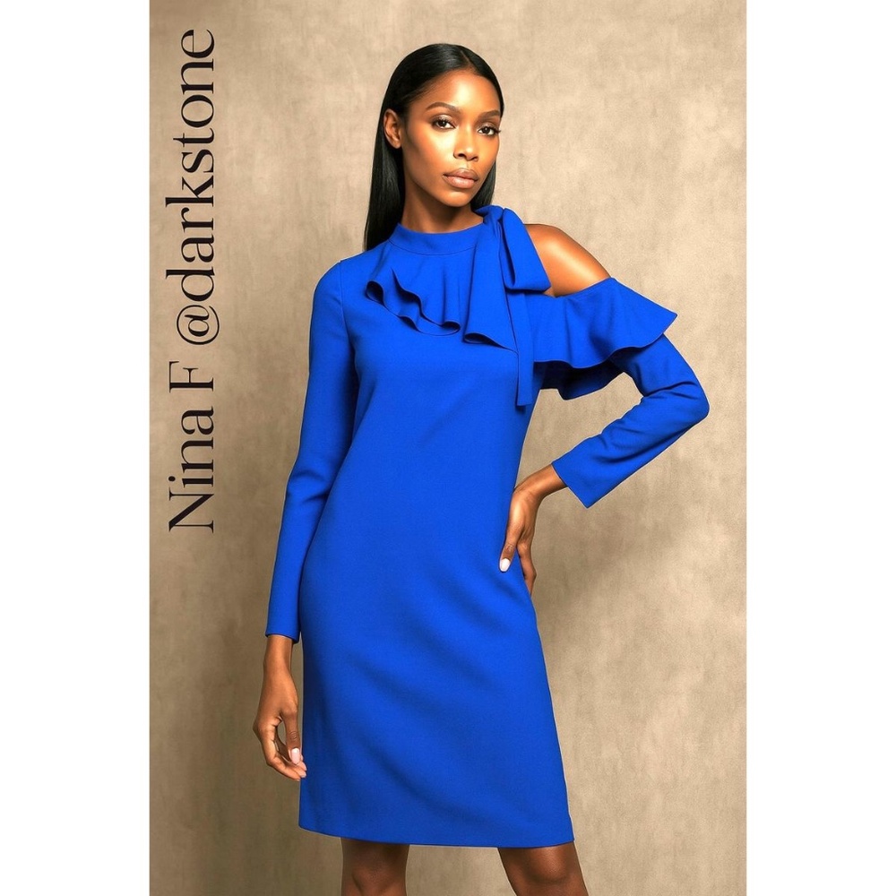 💙 Emilio Pucci Royal Blue Shift Dress - Size EU 42 / US L 💙